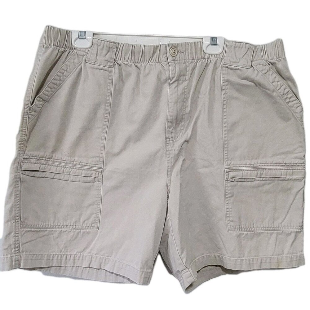 Outer Rim Cargo Shorts 42 Men's Khaki Outdoor/Hiking Shorts Elastic Waist